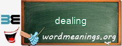 WordMeaning blackboard for dealing